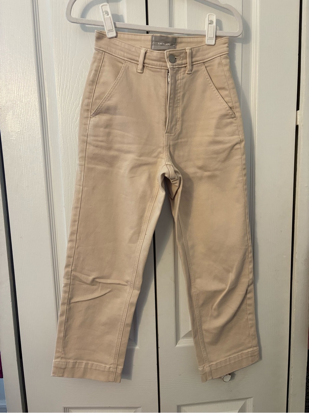 Everlane Beige/Tan High-Rise Pants
